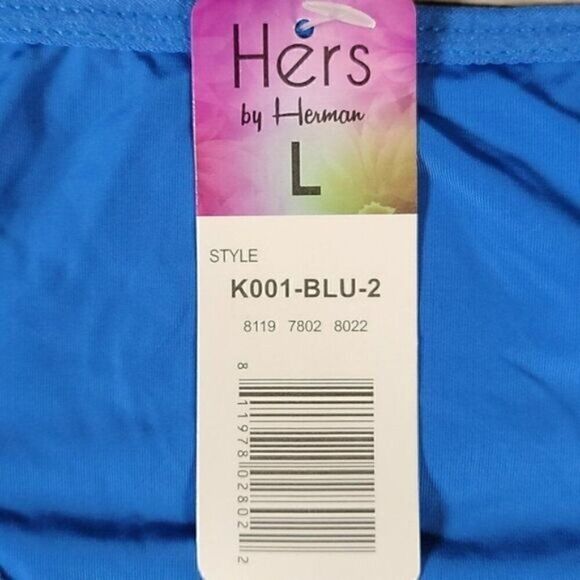 Hers by Herman Solid/Multi Panties 2Pc Sz L - Picture 6 of 8